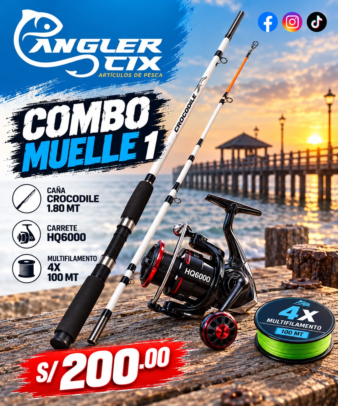 COMBO MUELLE CROCODILE + HQ6000